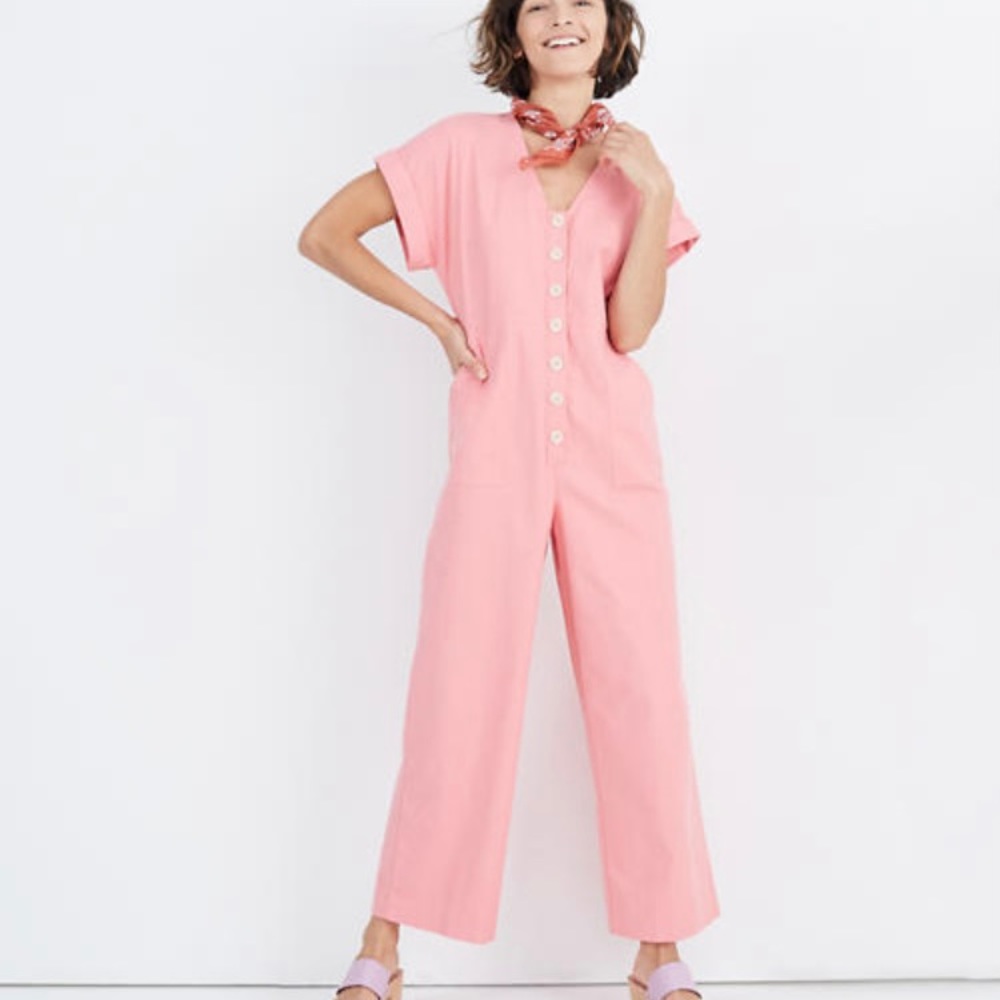Madewell Button-Front Day Jumpsuit